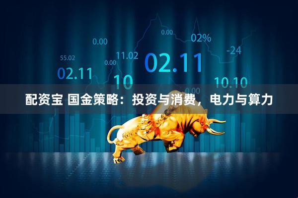 配资宝 国金策略：投资与消费，电力与算力